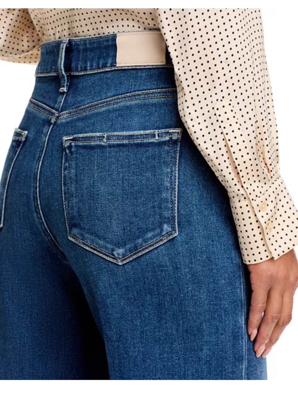 paige anessa petite jean apreggio size 28 Wide Leg High-Rise petite 29” - Picture 4 of 11